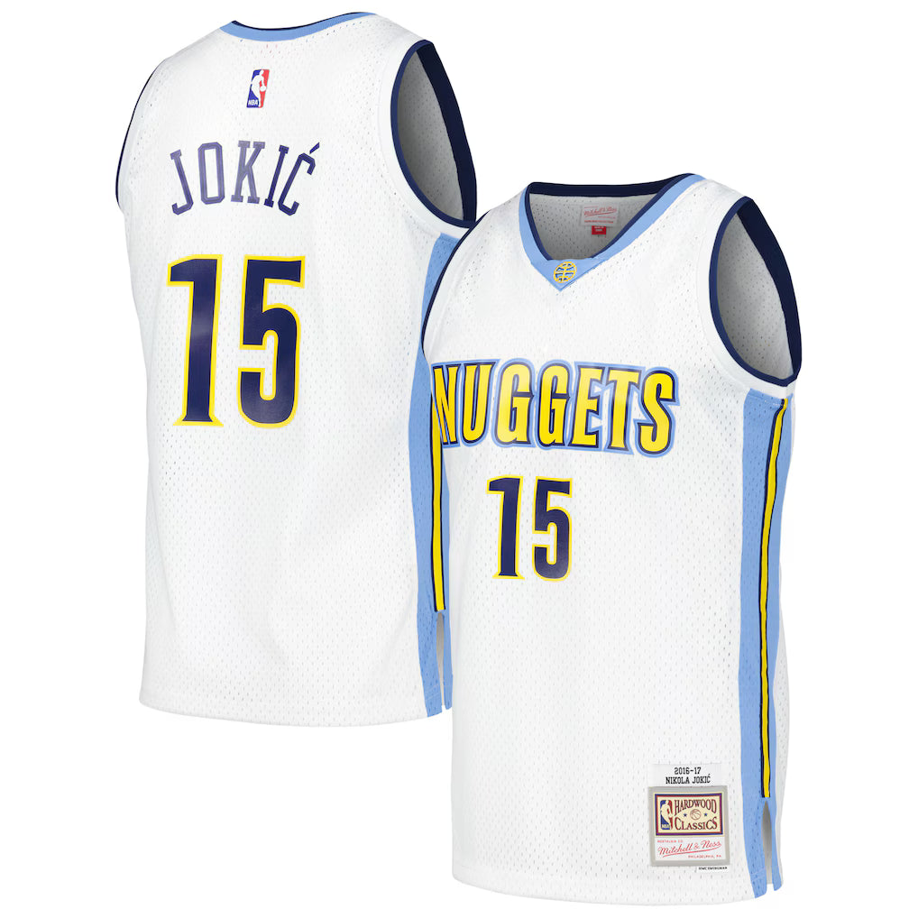 Nikola Jokic Denver Nuggets Mitchell & Ness 2016/17 Throwback Jersey - White