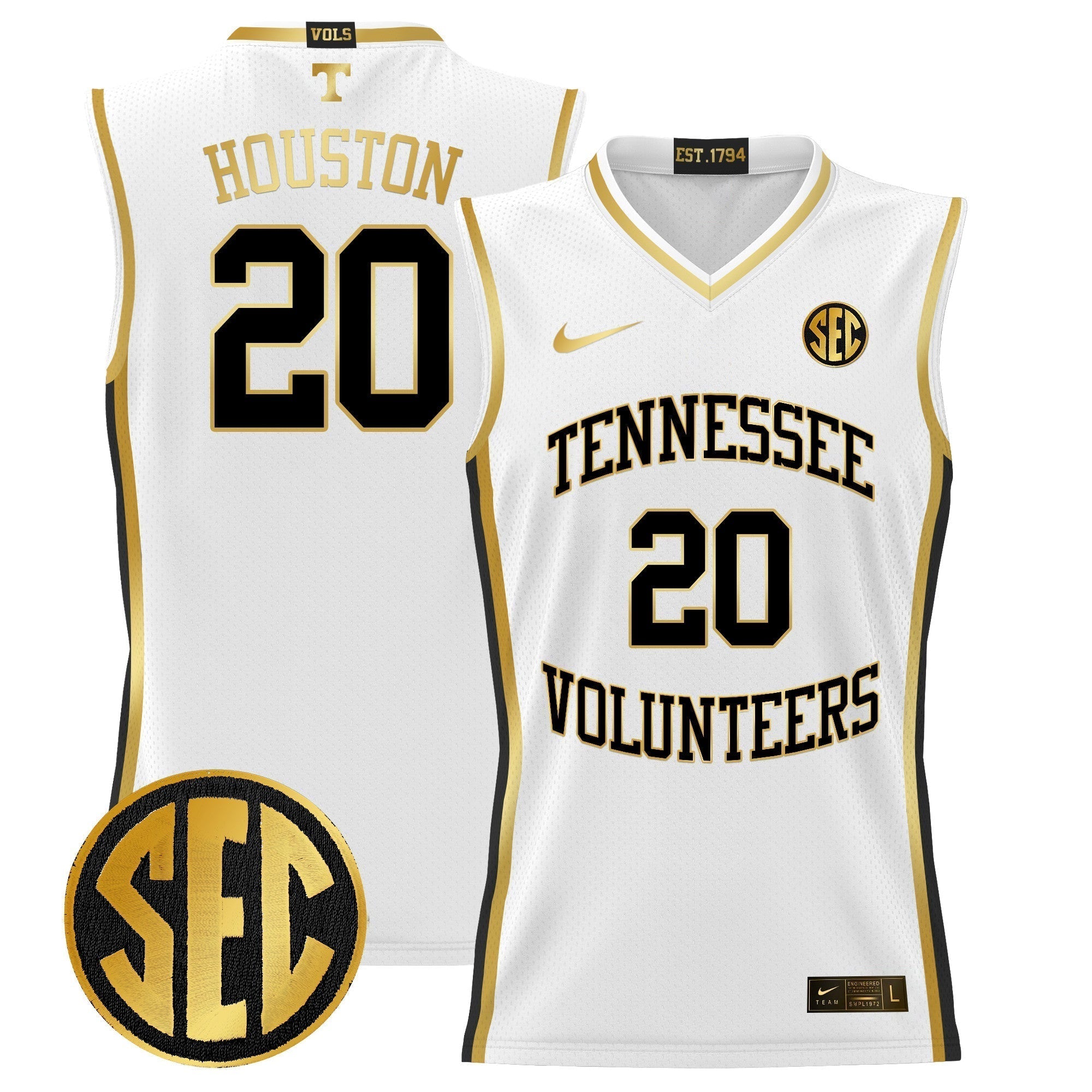 TENN 2024 Lightweight Basketball Jersey - Stitched
