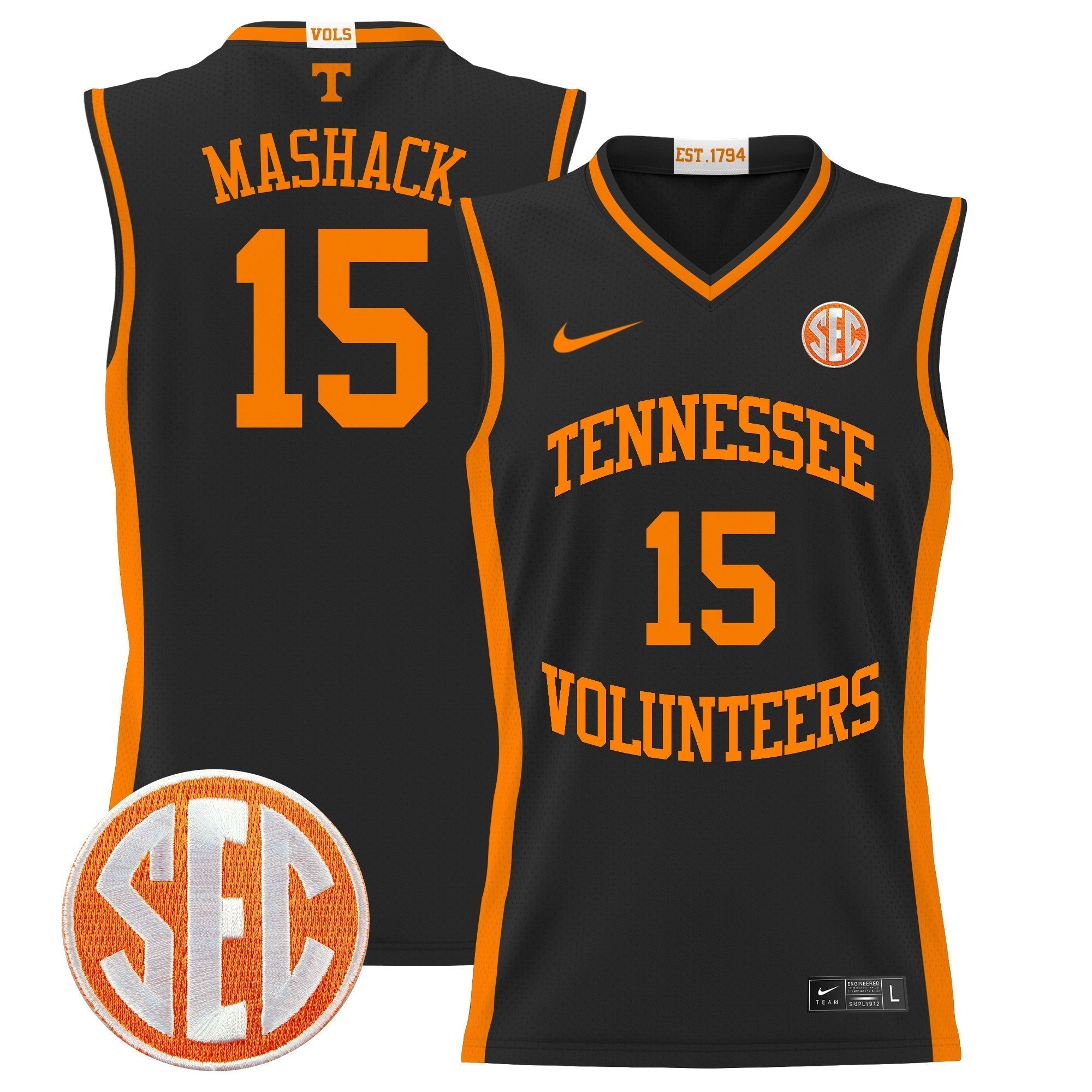 TENN 2024 Lightweight Basketball Jersey - Stitched