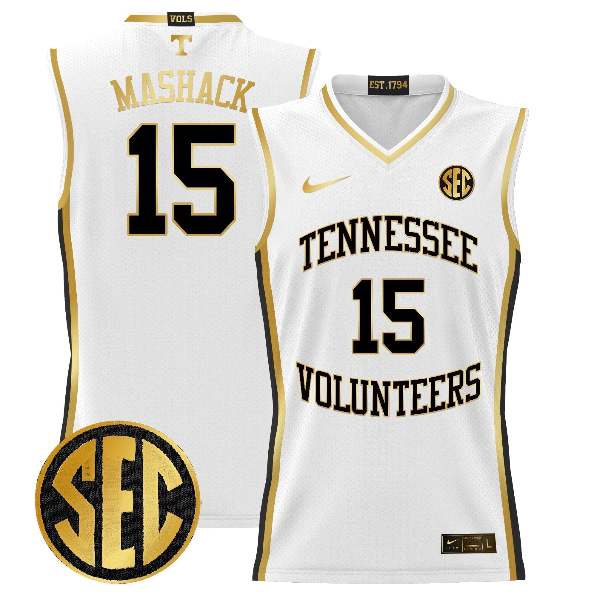 TENN 2024 Lightweight Basketball Jersey - Stitched