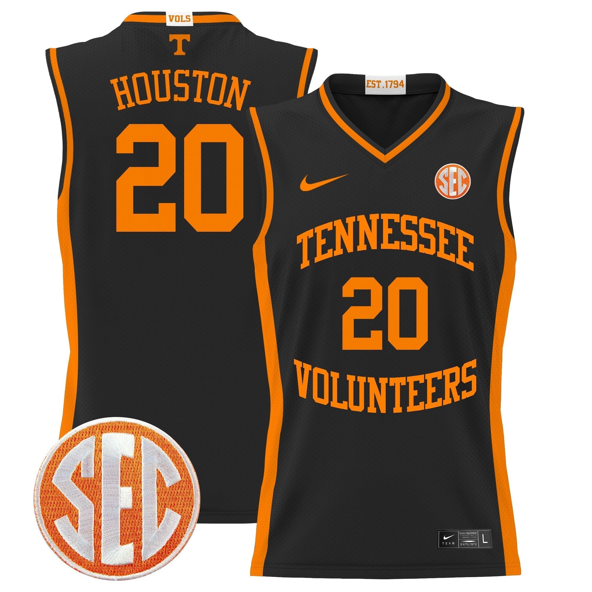 TENN 2024 Lightweight Basketball Jersey - Stitched