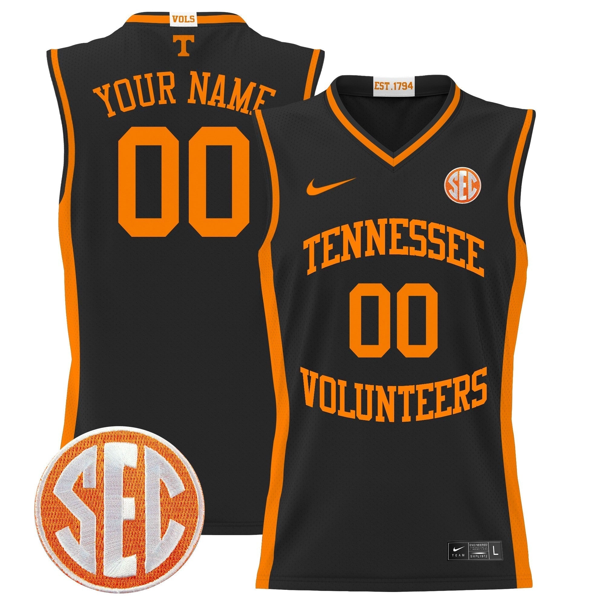 TENN 2024 Lightweight Basketball Custom Jersey - Stitched