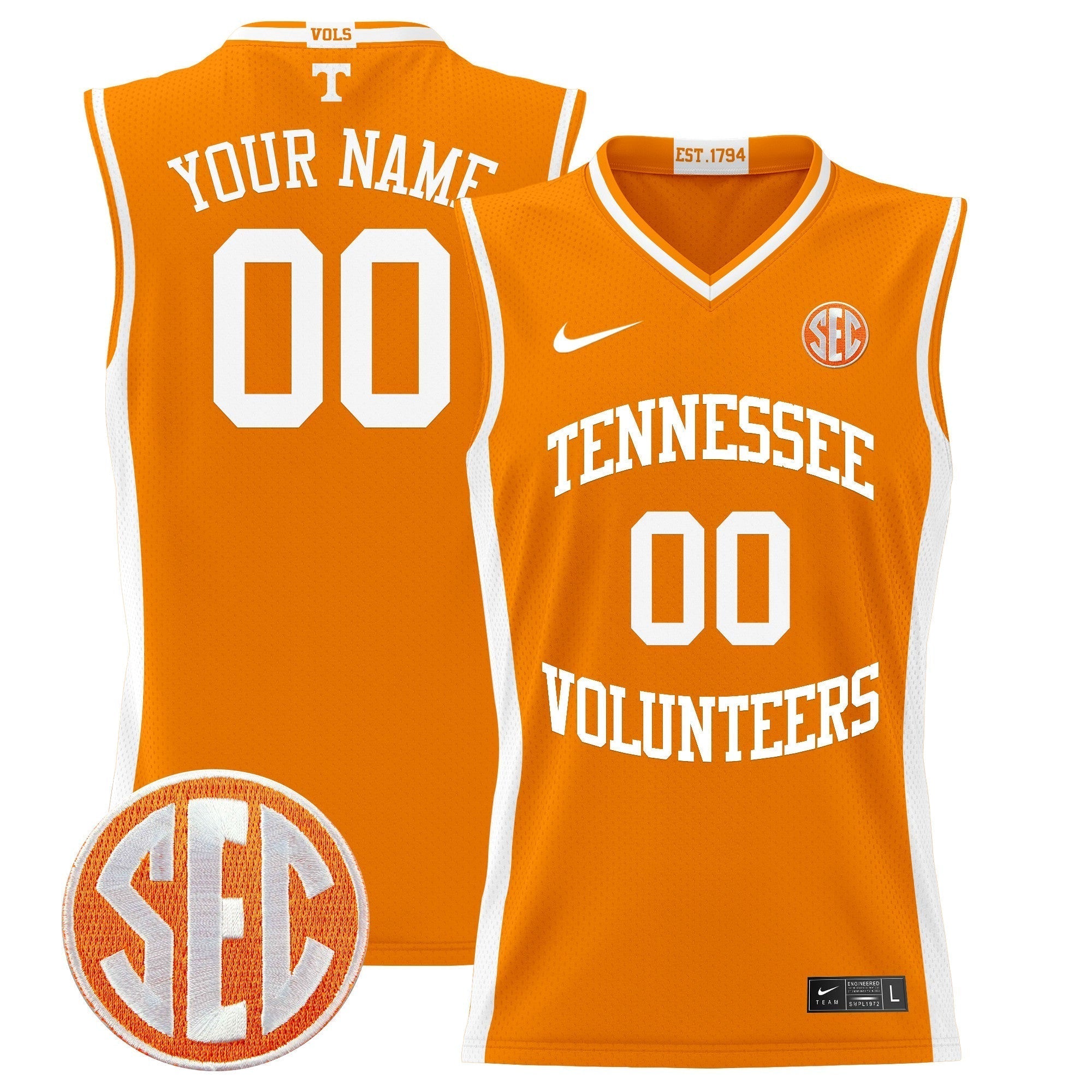 TENN 2024 Lightweight Basketball Custom Jersey - Stitched