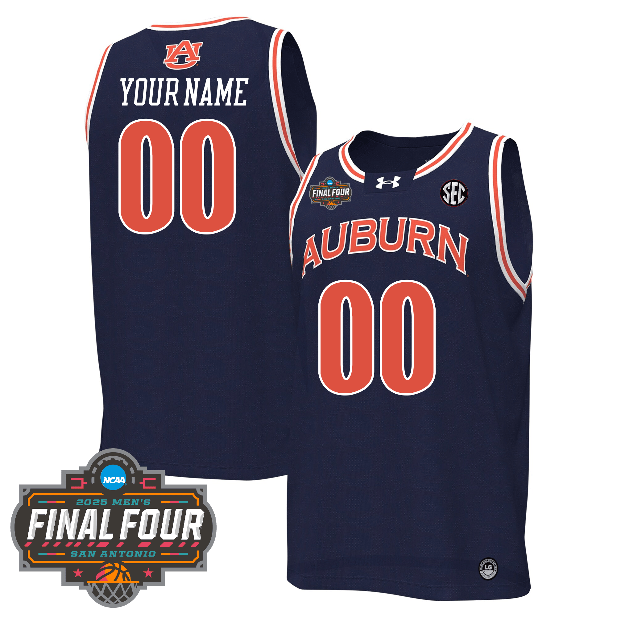 Custom AUB Basketball 24/25 Jersey - Final Four Patch