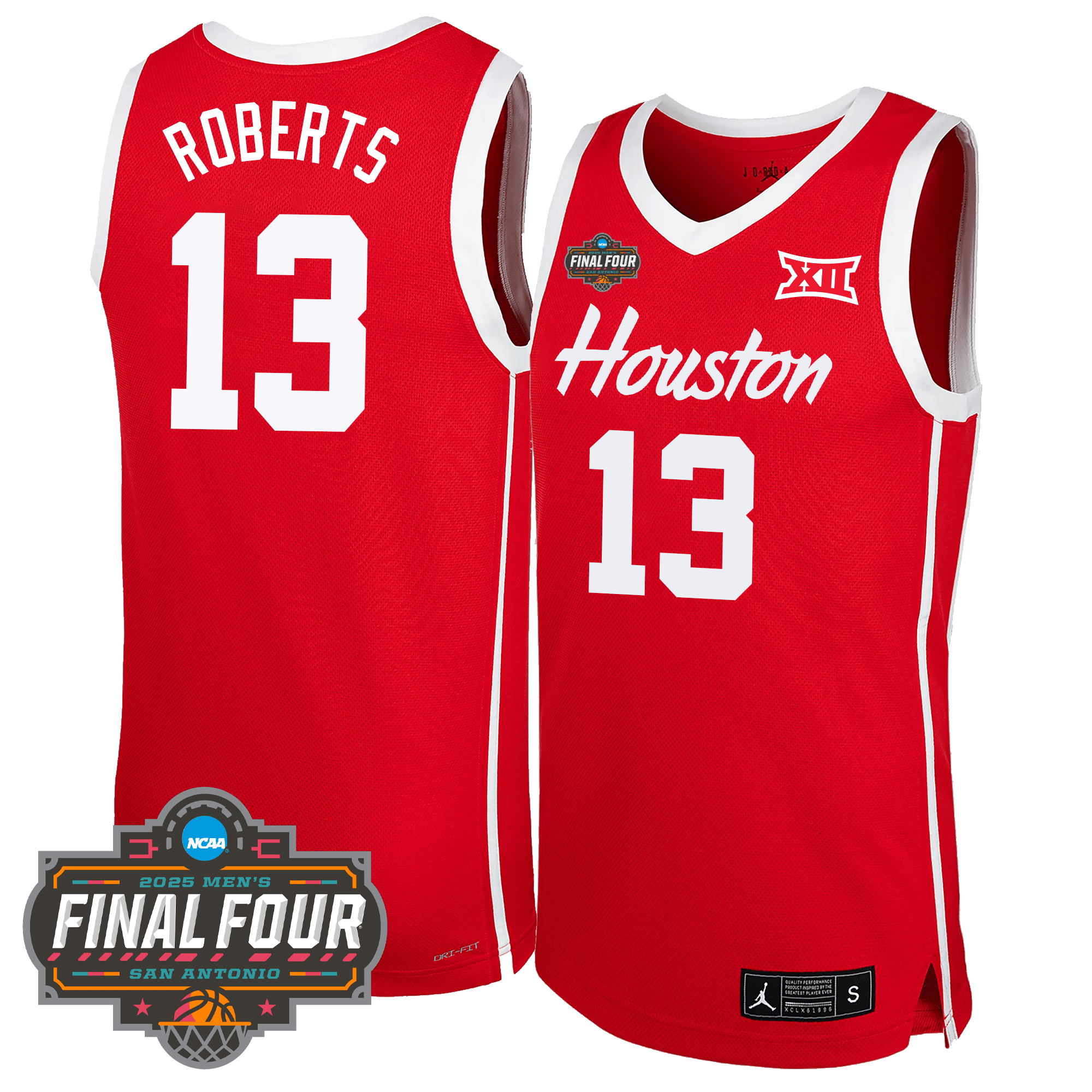 Custom HOU Basketball 24/25 Jersey - Final Four Patch