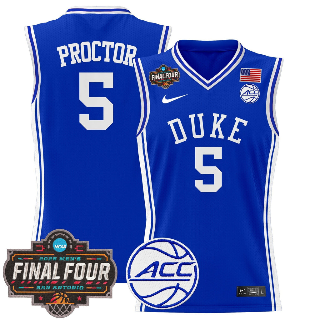 DUKE 2025 Final Four Patch Basketball Jersey - Stitched