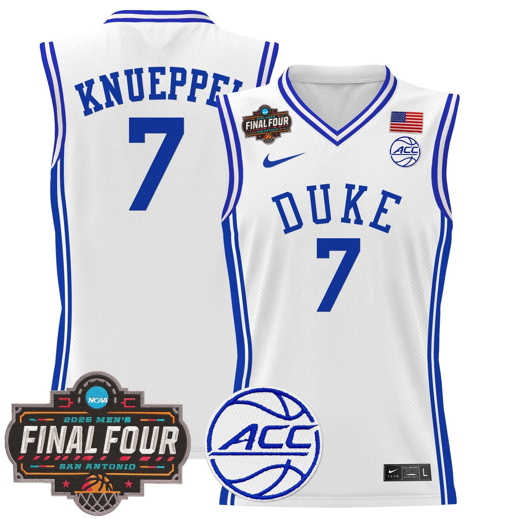 DUKE 2025 Final Four Patch Basketball Jersey - Stitched