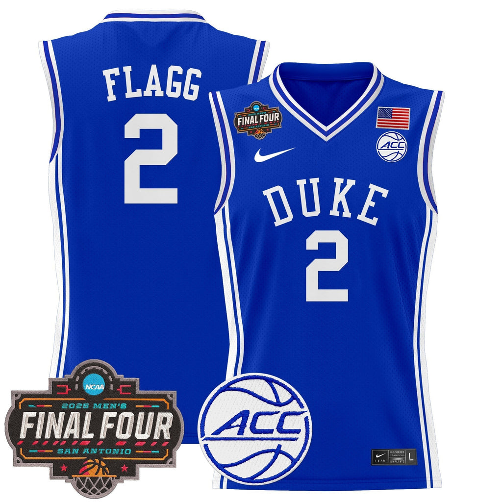 DUKE 2025 Final Four Patch Basketball Jersey - Stitched