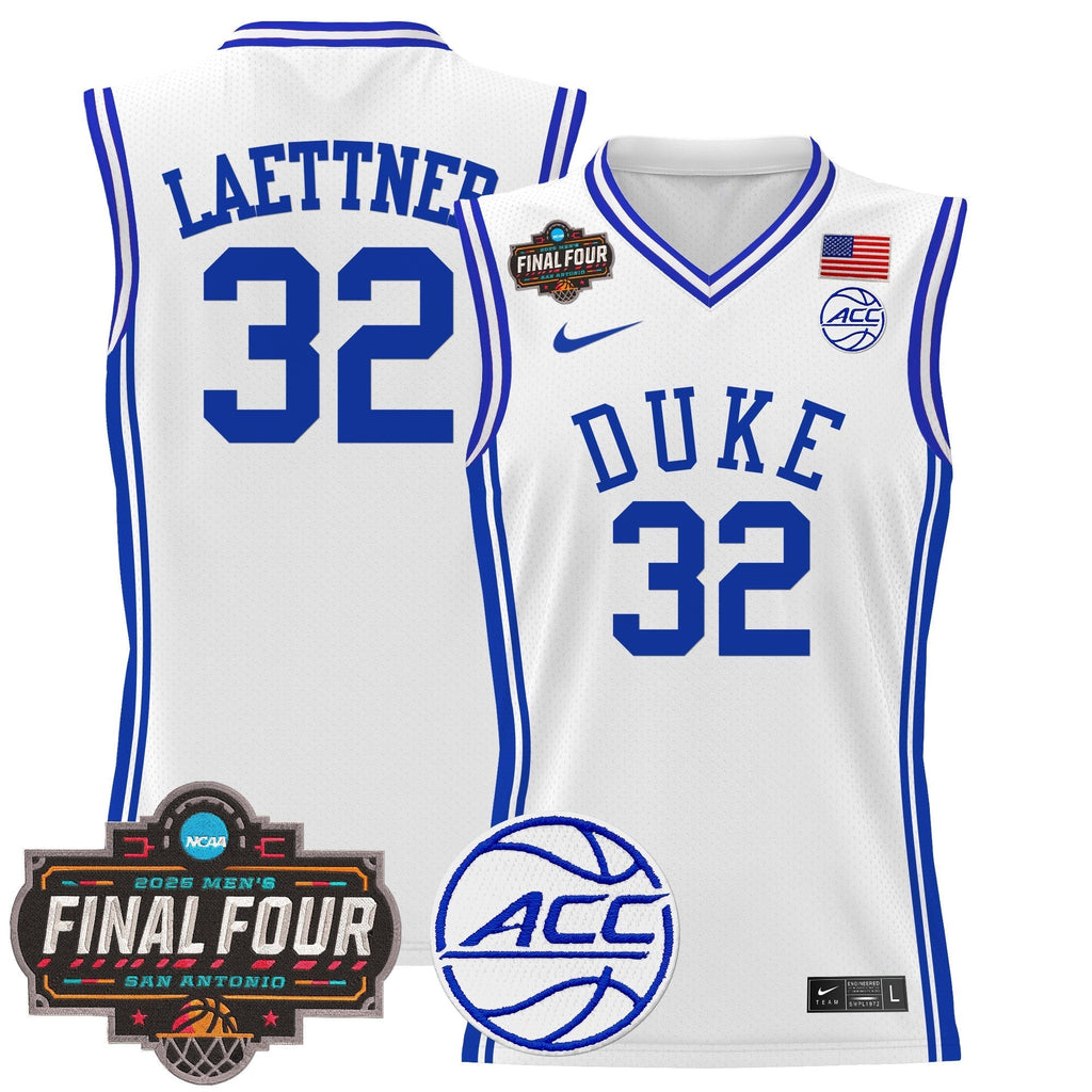 DUKE 2025 Final Four Patch Basketball Jersey - Stitched