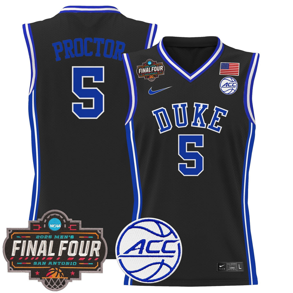 DUKE 2025 Final Four Patch Basketball Jersey - Stitched