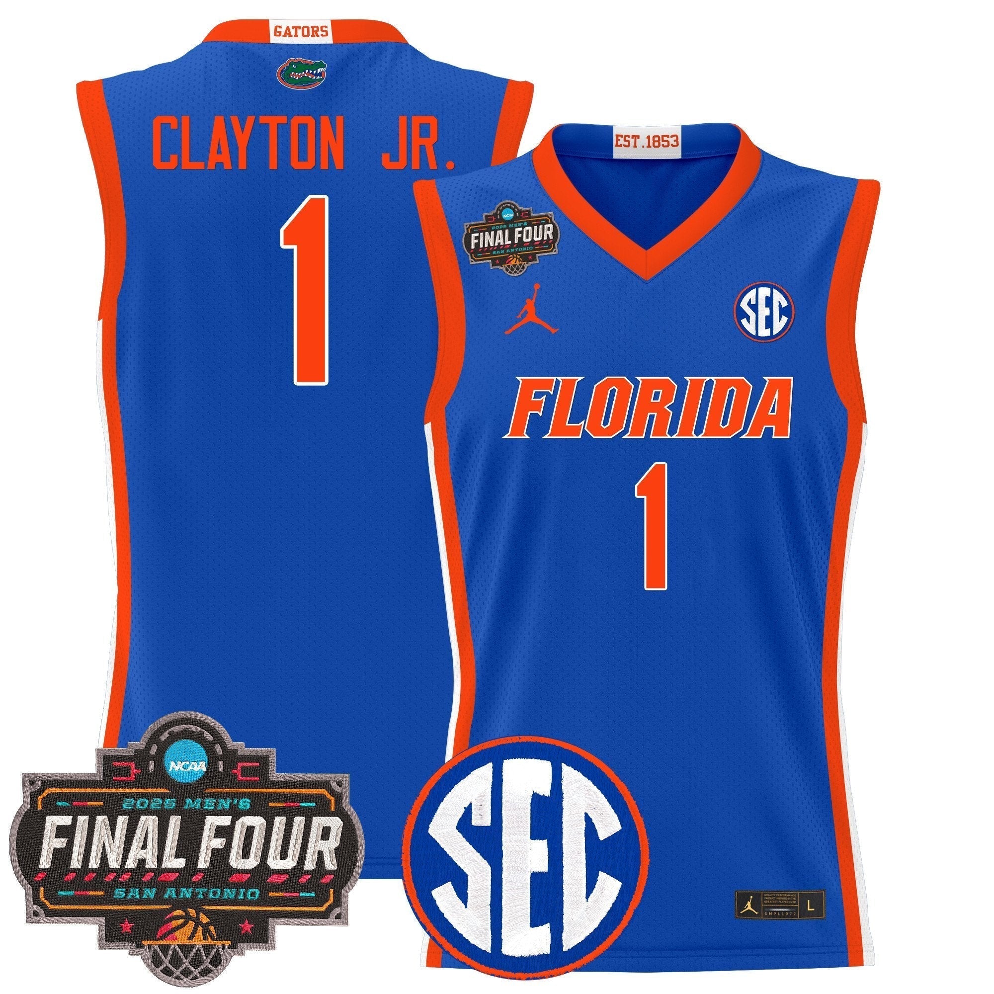 UF 2025 Final Four Patch Basketball Jersey - Stitched