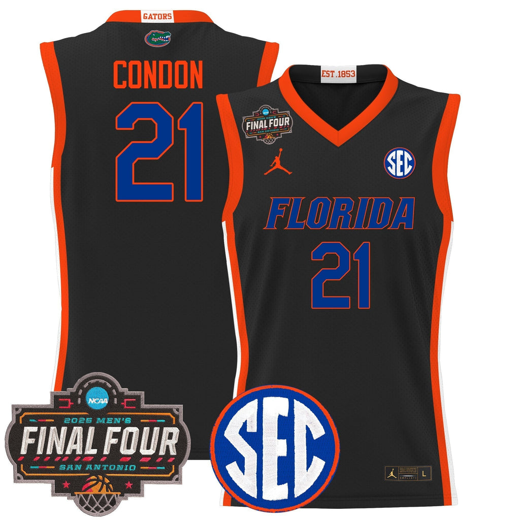 UF 2025 Final Four Patch Basketball Jersey - Stitched