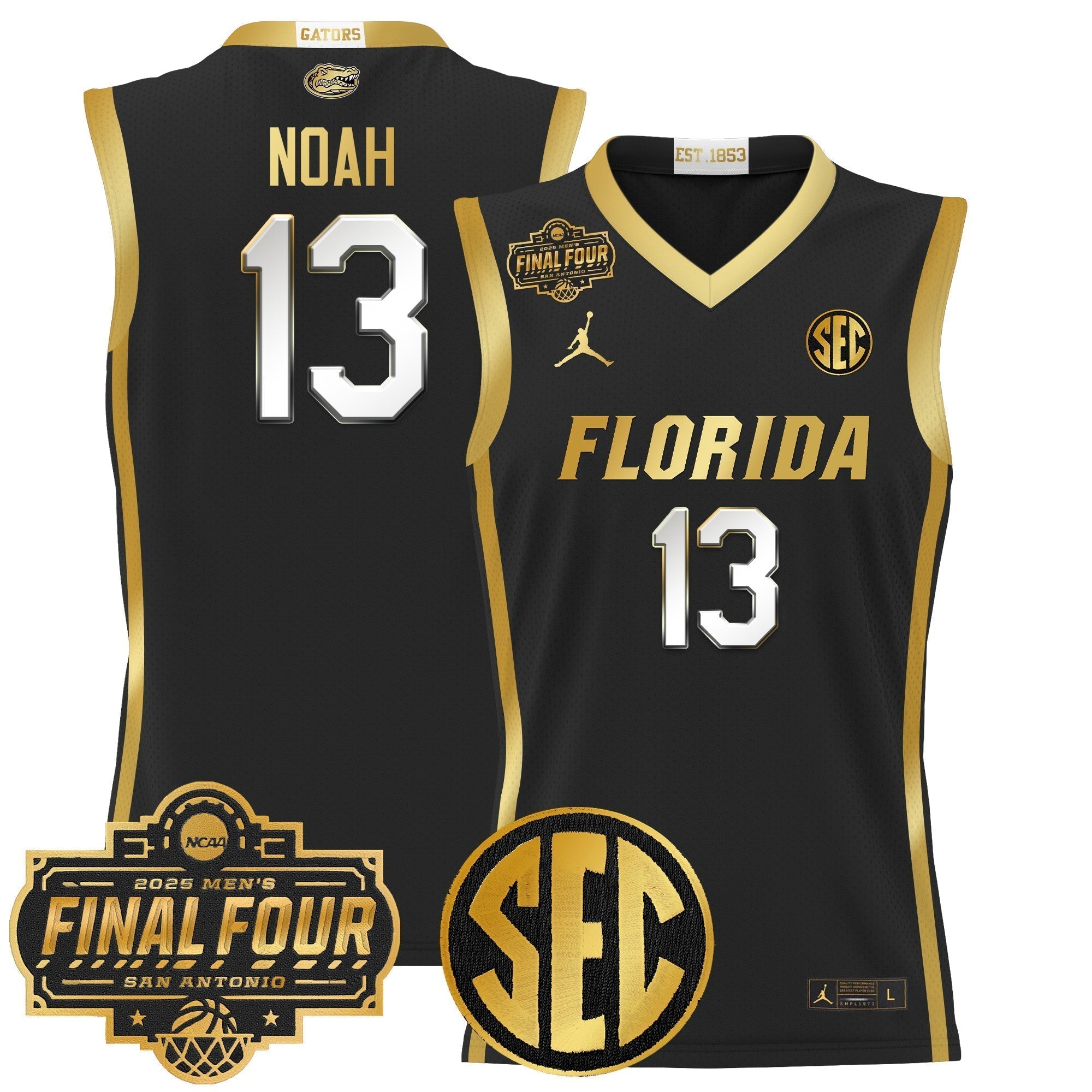 UF 2025 Final Four Patch Basketball Jersey - Stitched
