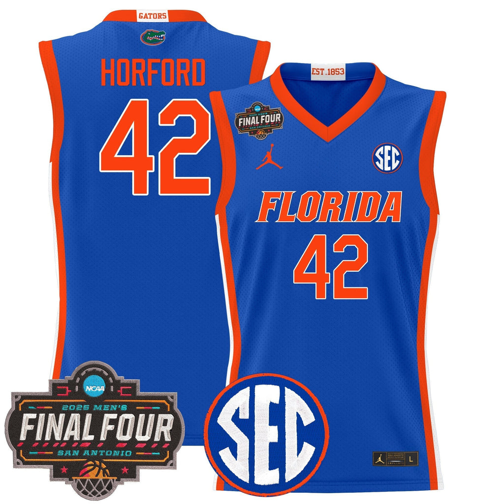 UF 2025 Final Four Patch Basketball Jersey - Stitched