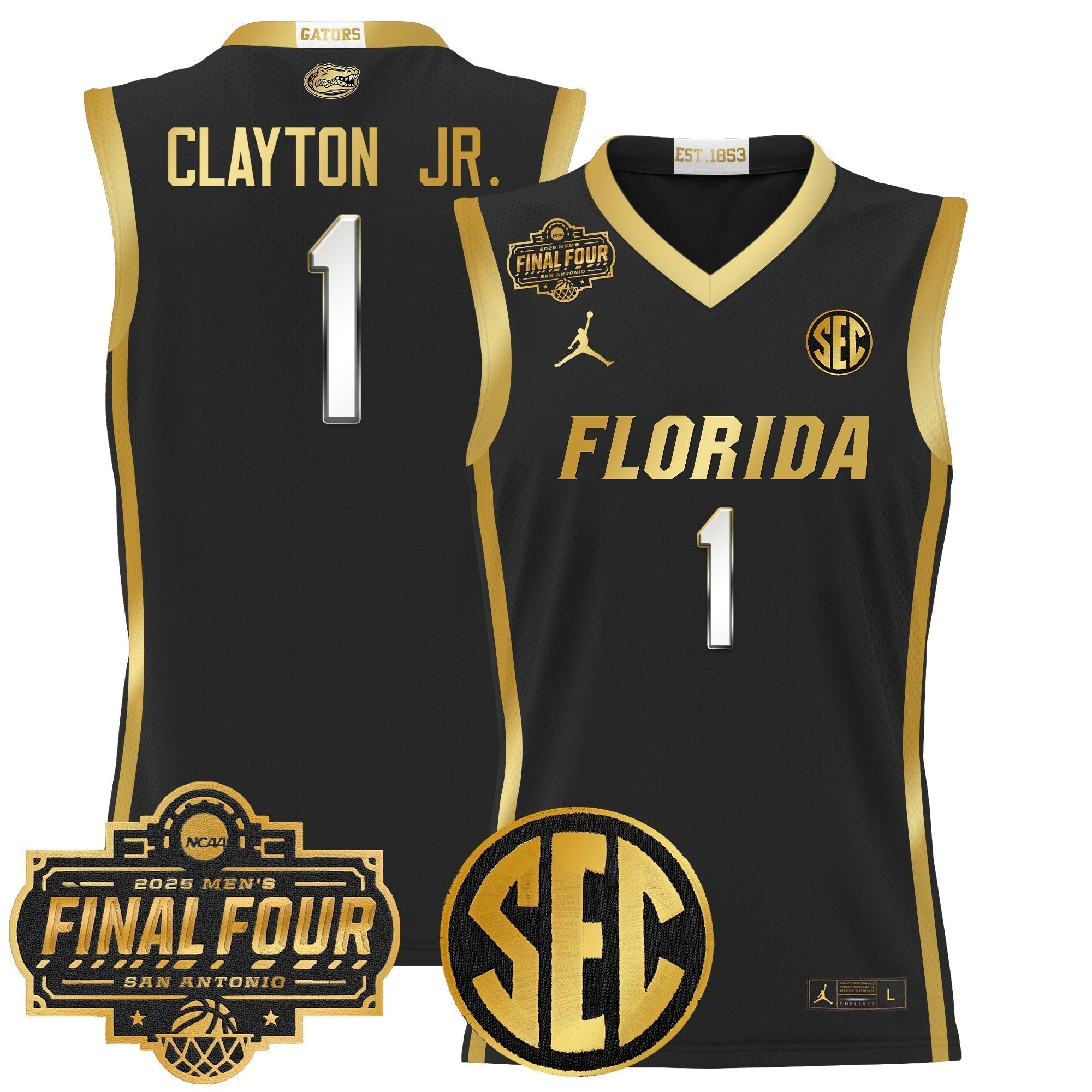 UF 2025 Final Four Patch Basketball Jersey - Stitched