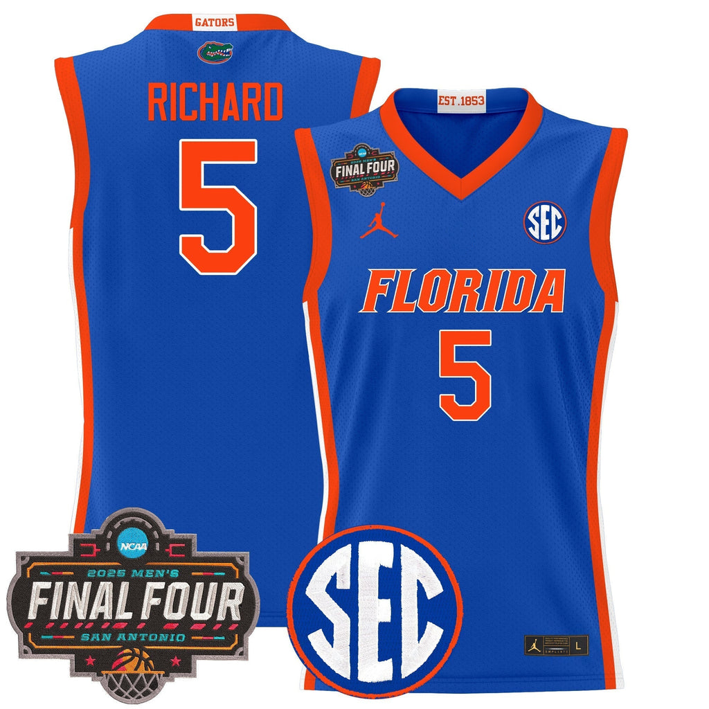 UF 2025 Final Four Patch Basketball Jersey - Stitched