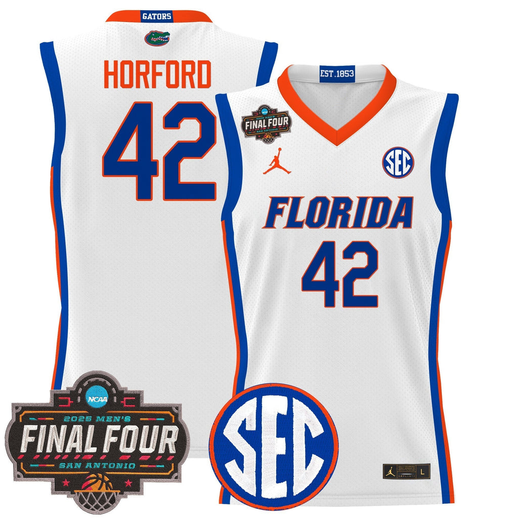 UF 2025 Final Four Patch Basketball Jersey - Stitched