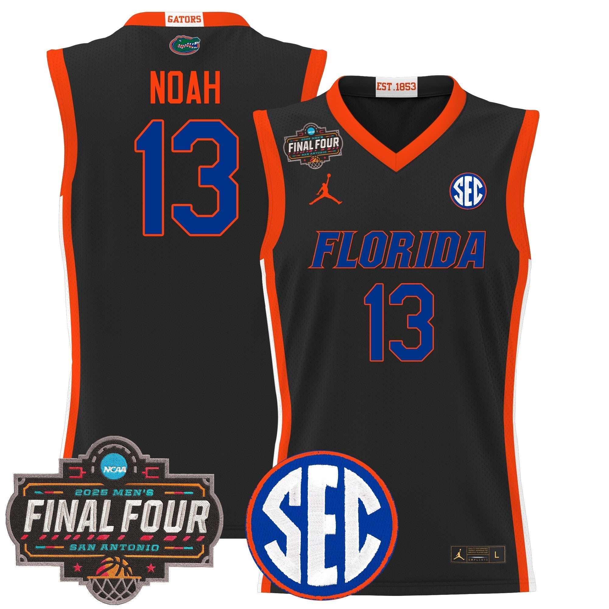UF 2025 Final Four Patch Basketball Jersey - Stitched