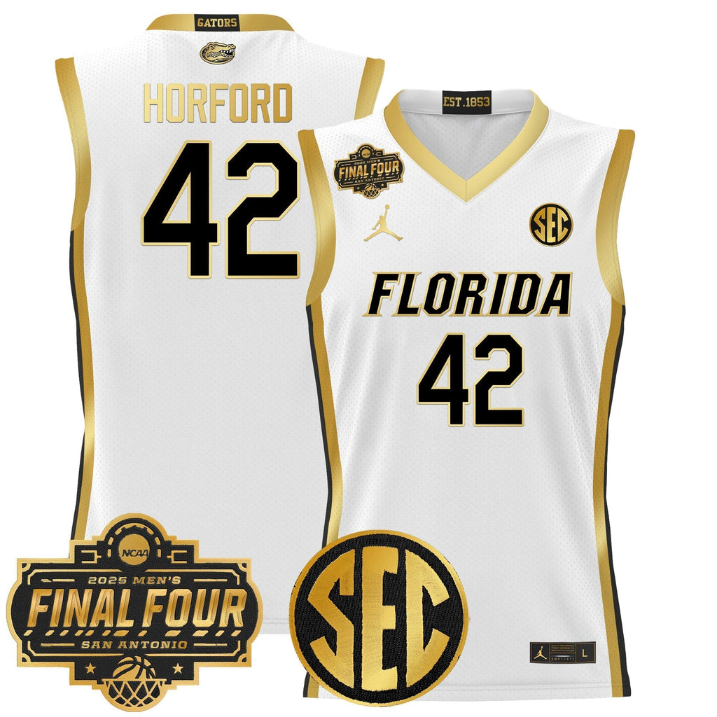 UF 2025 Final Four Patch Basketball Jersey - Stitched