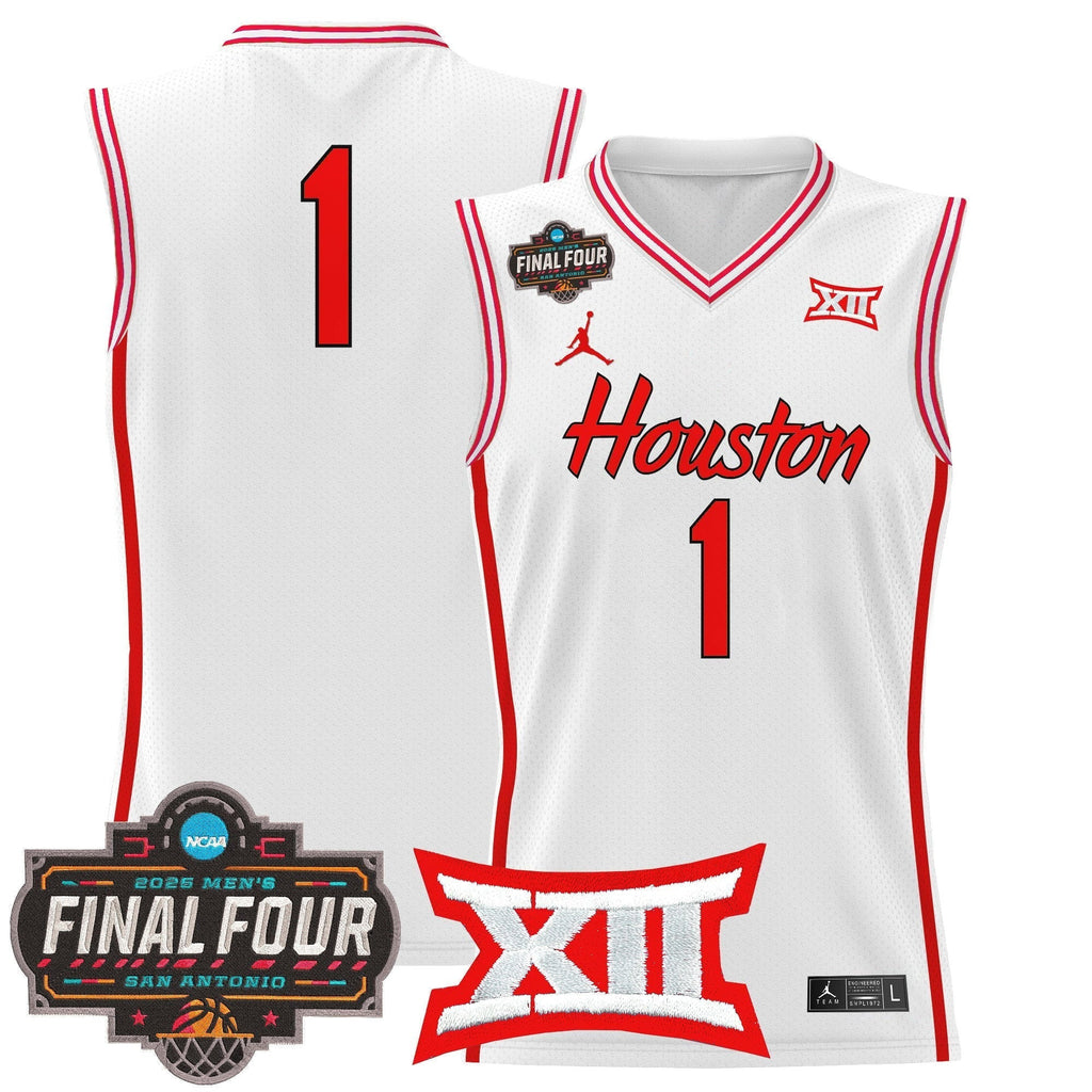HOU 2025 Final Four Patch Basketball Jersey - Stitched