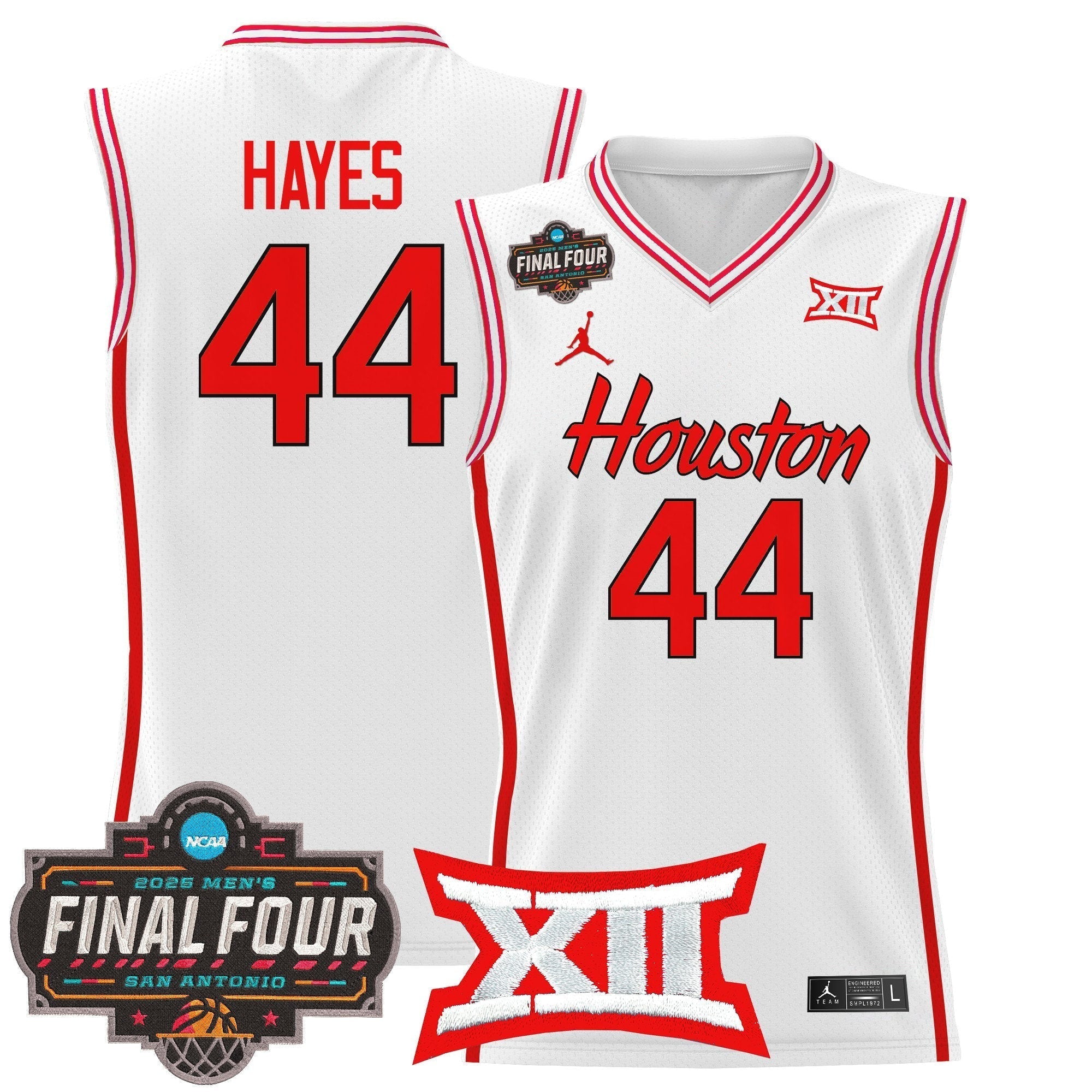 HOU 2025 Final Four Patch Basketball Jersey - Stitched