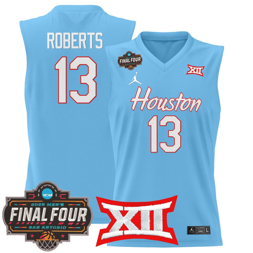 HOU 2025 Final Four Patch Basketball Jersey - Stitched