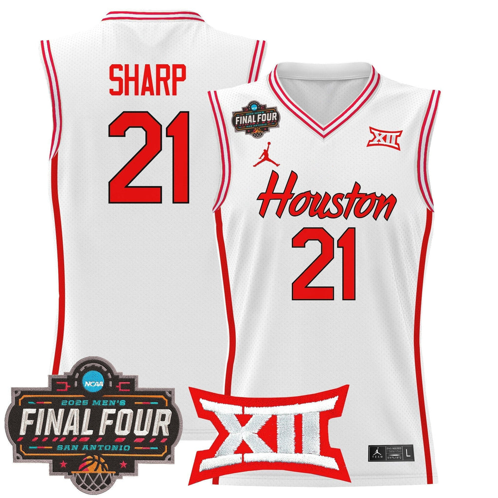 HOU 2025 Final Four Patch Basketball Jersey - Stitched