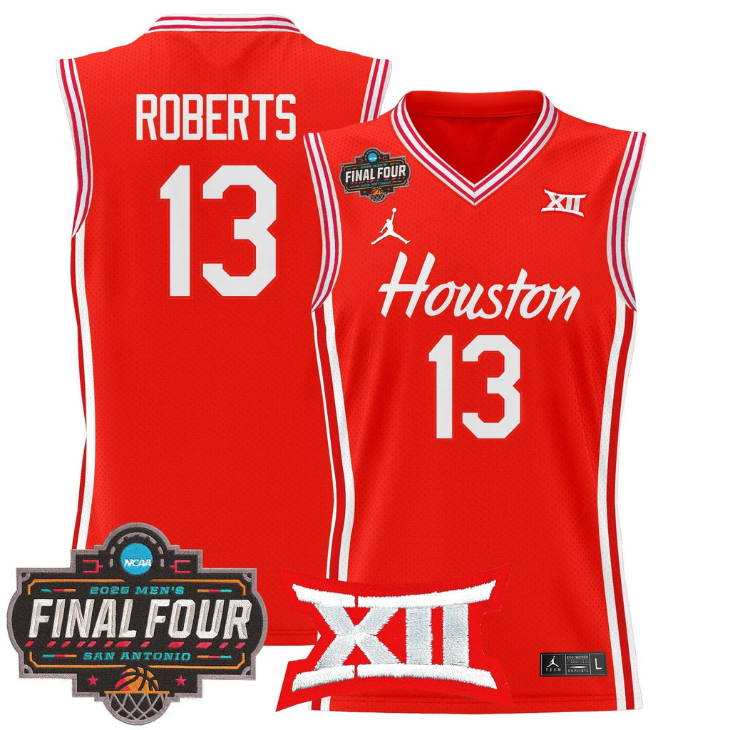 HOU 2025 Final Four Patch Basketball Jersey - Stitched