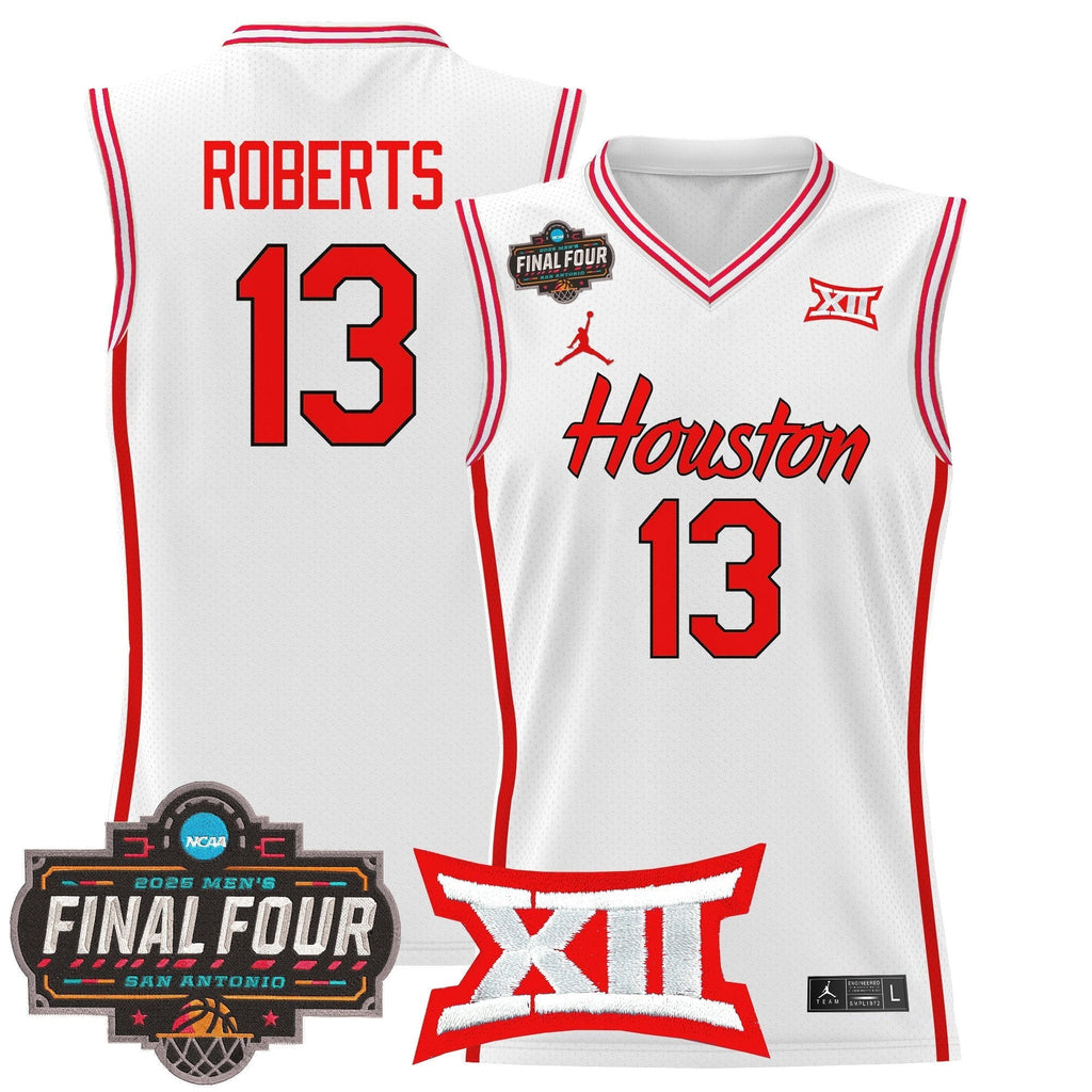 HOU 2025 Final Four Patch Basketball Jersey - Stitched