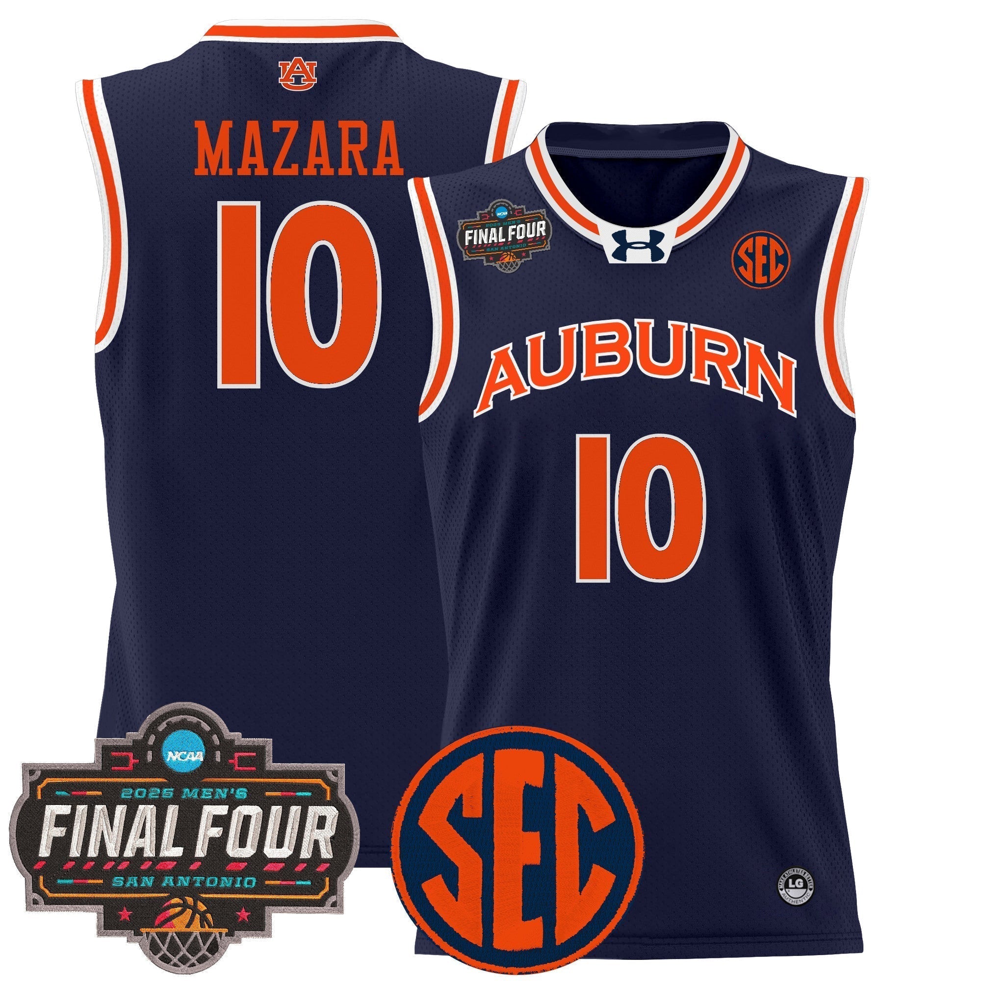 AUB 2025 Final Four Patch Lightweight Basketball Jersey - Stitched