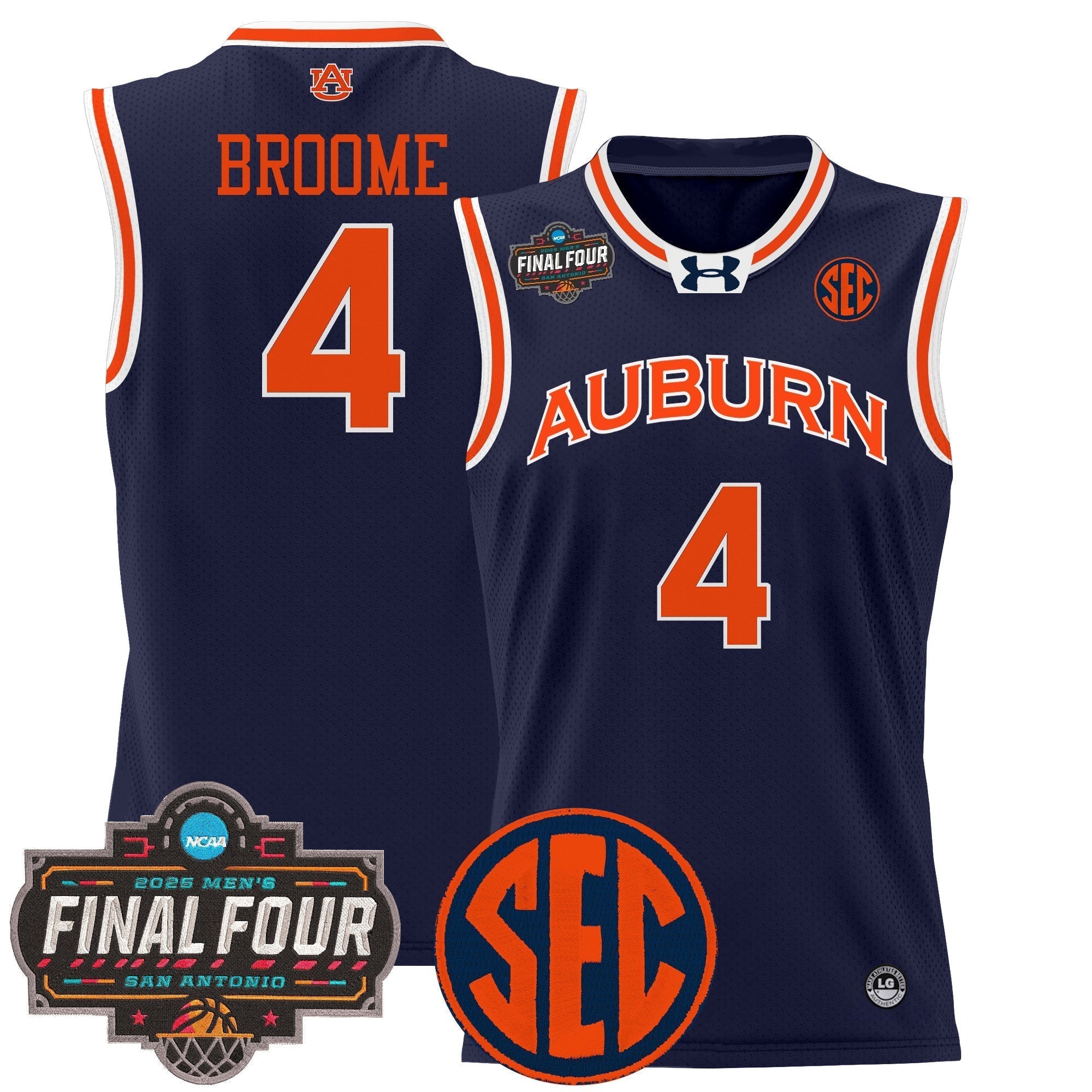 AUB 2025 Final Four Patch Lightweight Basketball Jersey - Stitched