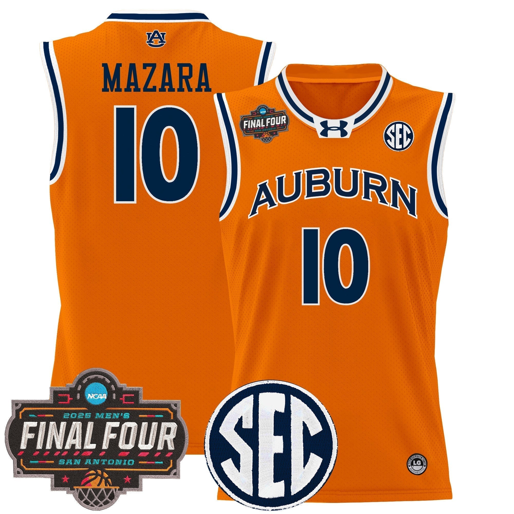 AUB 2025 Final Four Patch Lightweight Basketball Jersey - Stitched