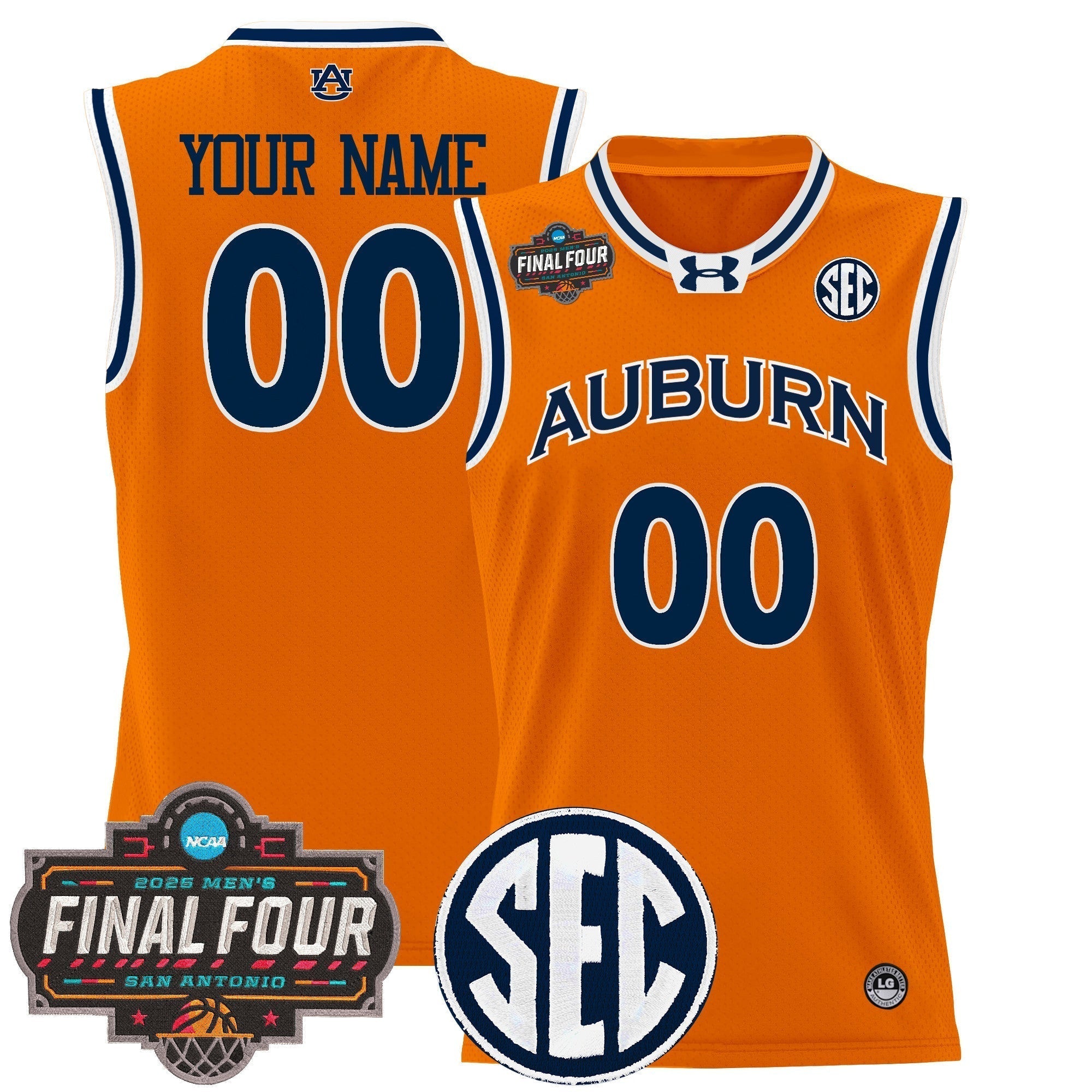 AUB 2025 Final Four Patch Lightweight Basketball Custom Jersey - Stitched