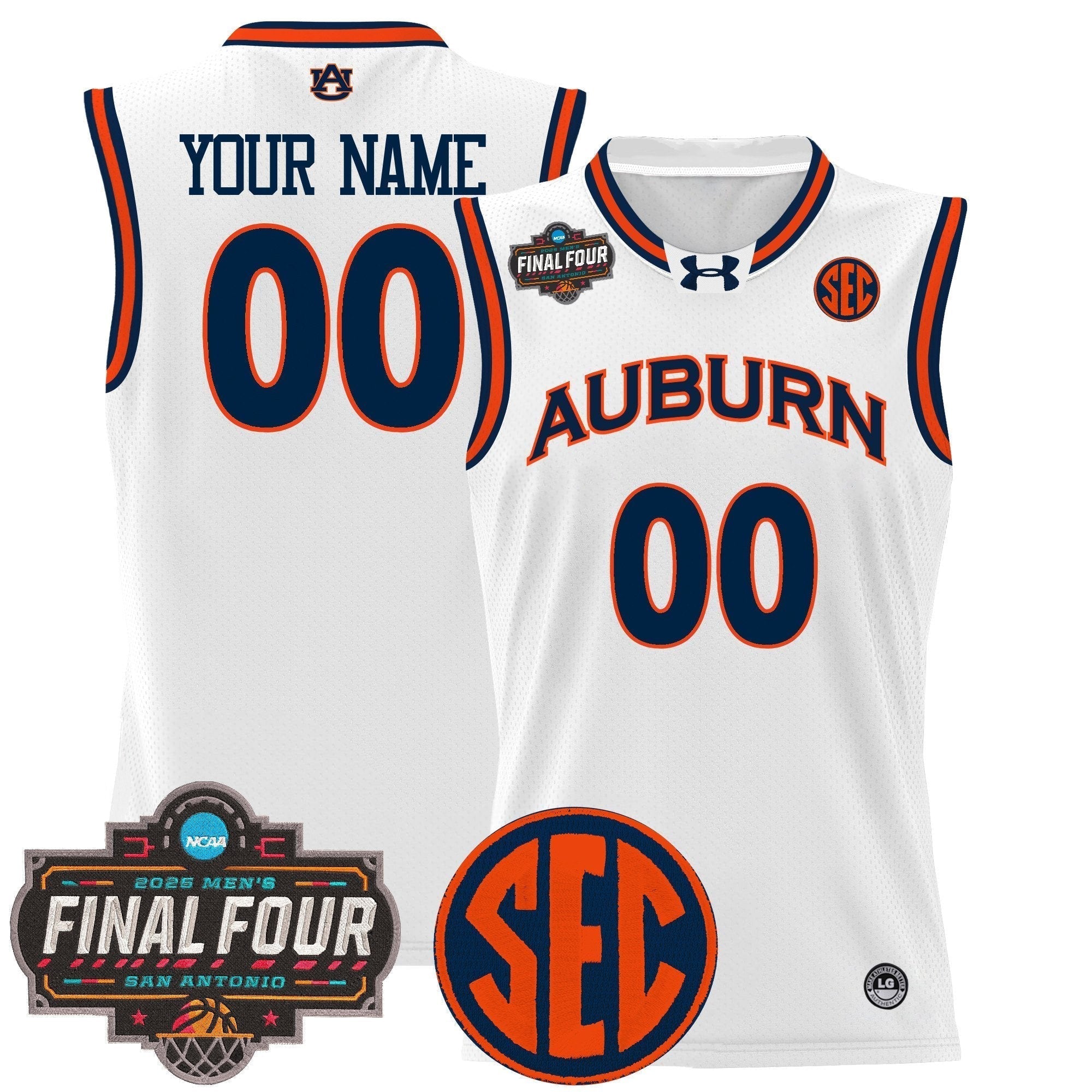AUB 2025 Final Four Patch Lightweight Basketball Custom Jersey - Stitched
