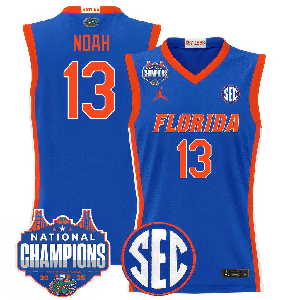 UF 2025 National Champions Basketball Jersey - Stitched