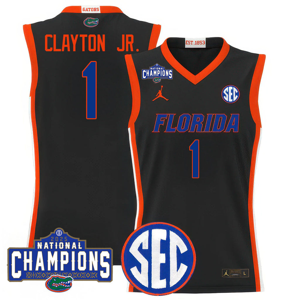 UF 2025 National Champions Basketball Jersey N1 - Stitched