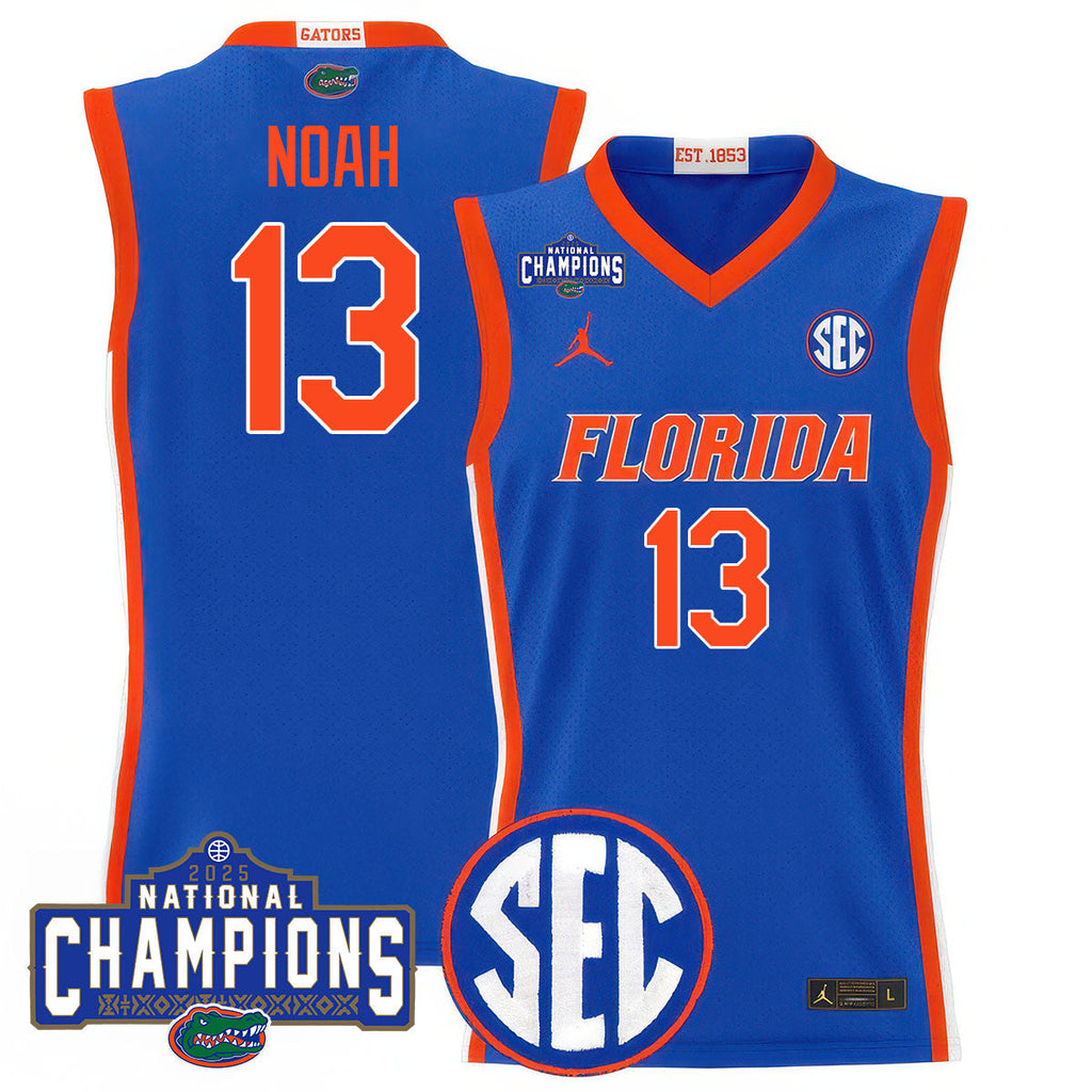 UF 2025 National Champions Basketball Jersey N1 - Stitched