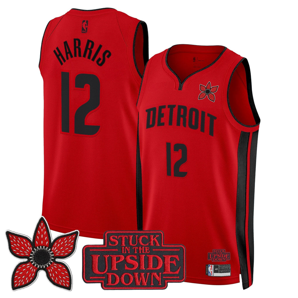 Detroit Pistons 'Stranger Things Edition' Swingman Jersey - Stitched