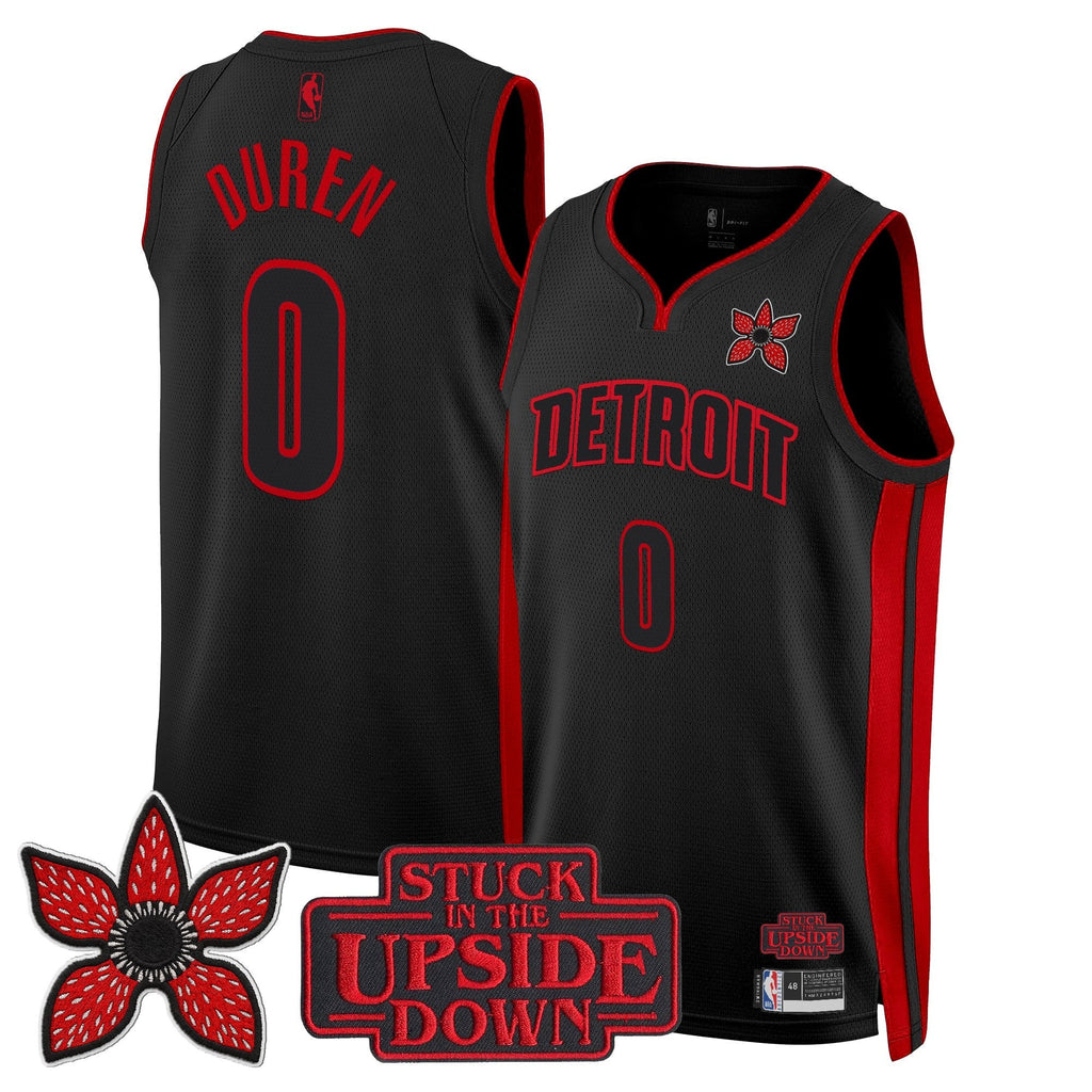 Detroit Pistons 'Stranger Things Edition' Swingman Jersey - Stitched
