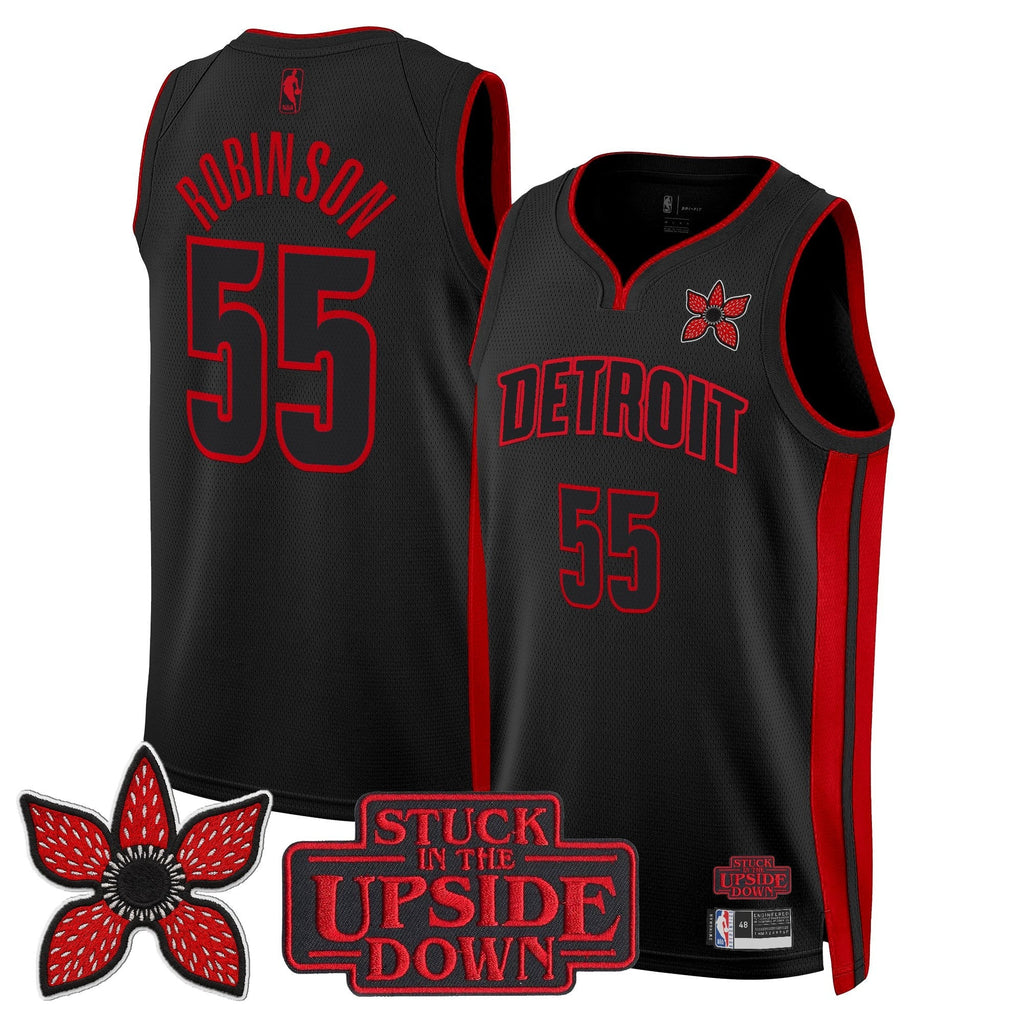 Detroit Pistons 'Stranger Things Edition' Swingman Jersey - Stitched