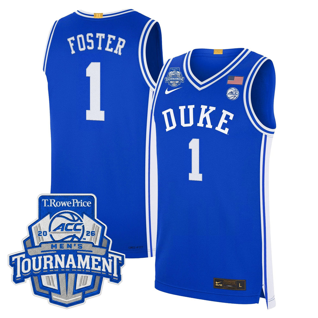 DUKE 2026 ACC Conference Tournament Champions Basketball Jersey - Stitched