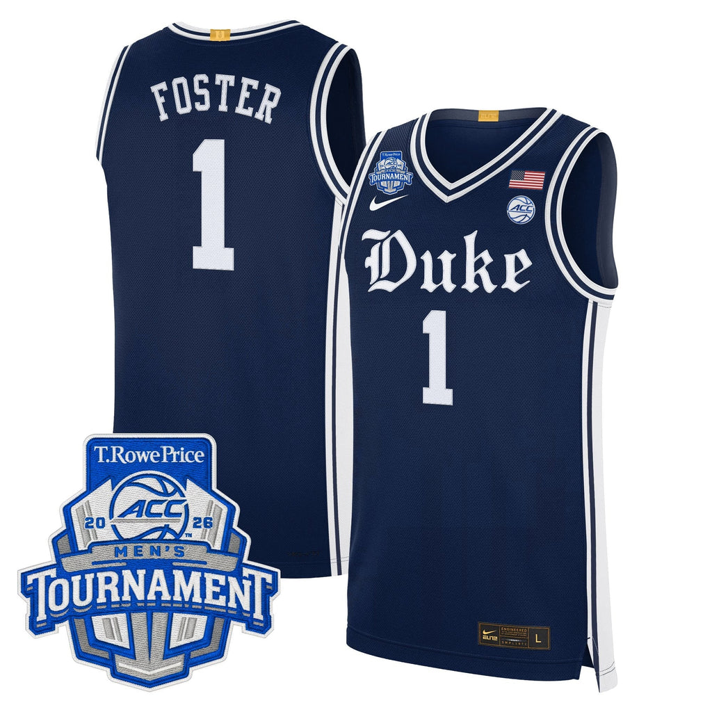 DUKE 2026 ACC Conference Tournament Champions Basketball Jersey - Stitched