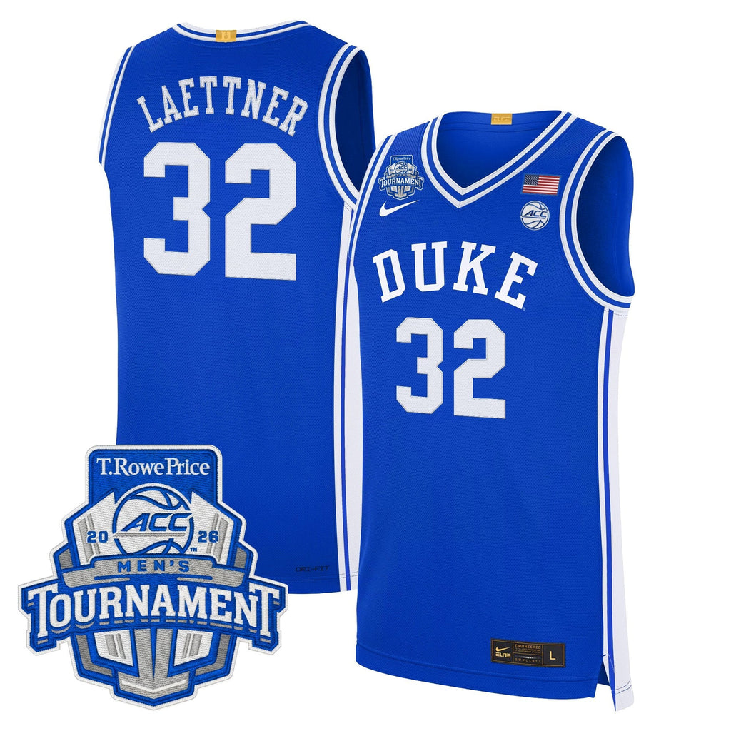 DUKE 2026 ACC Conference Tournament Champions Basketball Jersey - Stitched