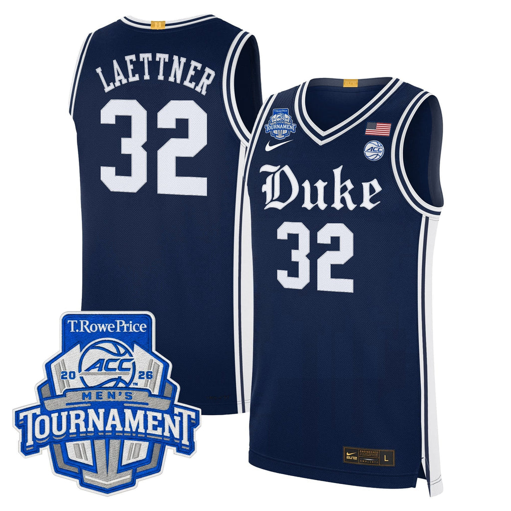DUKE 2026 ACC Conference Tournament Champions Basketball Jersey - Stitched