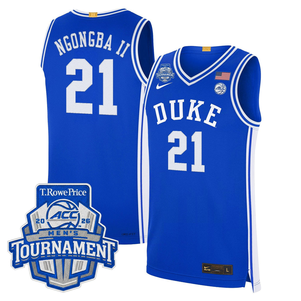 DUKE 2026 ACC Conference Tournament Champions Basketball Jersey - Stitched