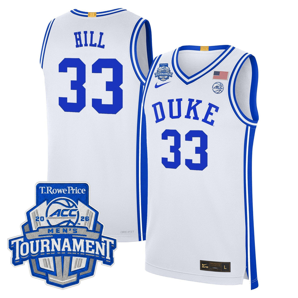 DUKE 2026 ACC Conference Tournament Champions Basketball Jersey - Stitched