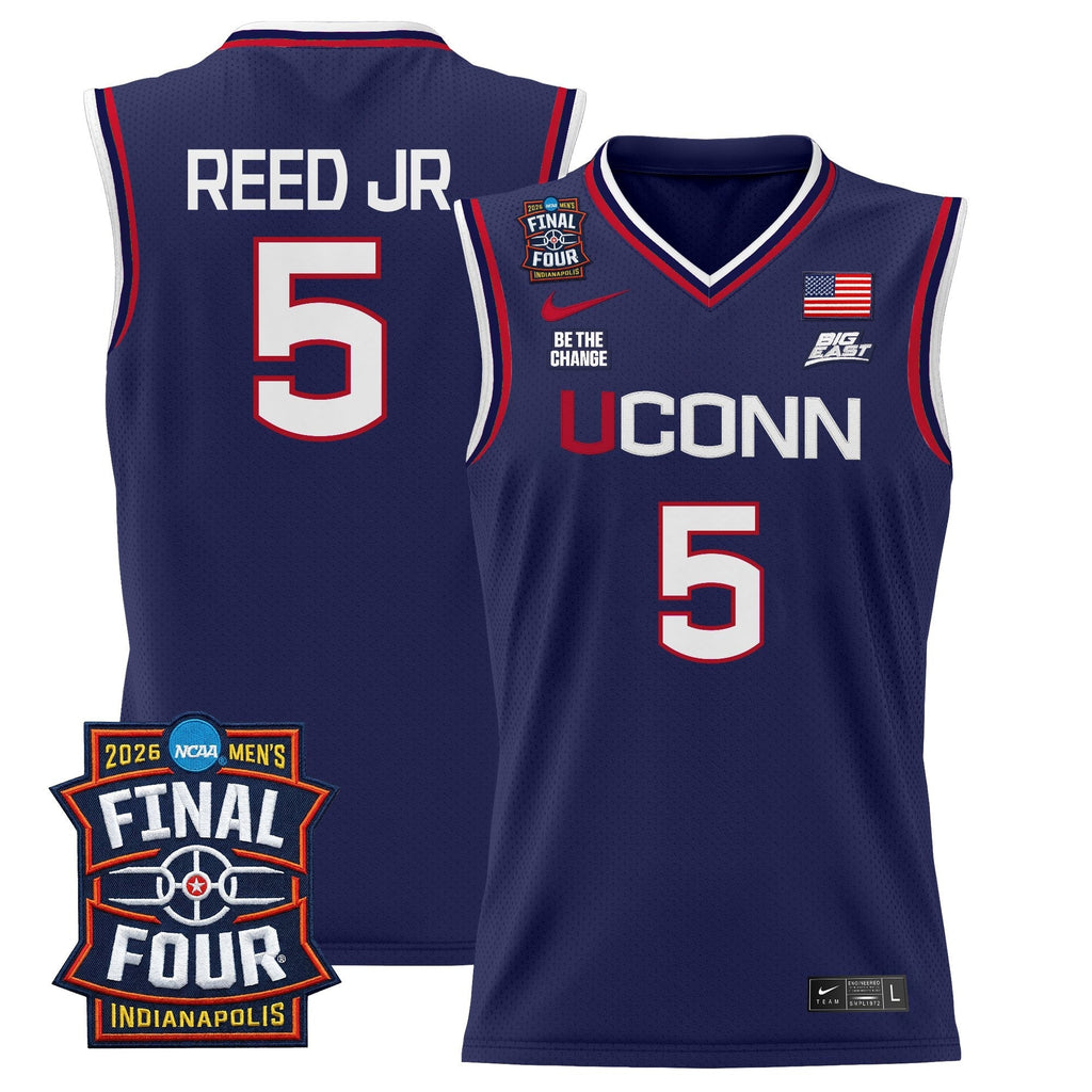 UCONN 2026 Final Four Patch Basketball Jersey - Stitched