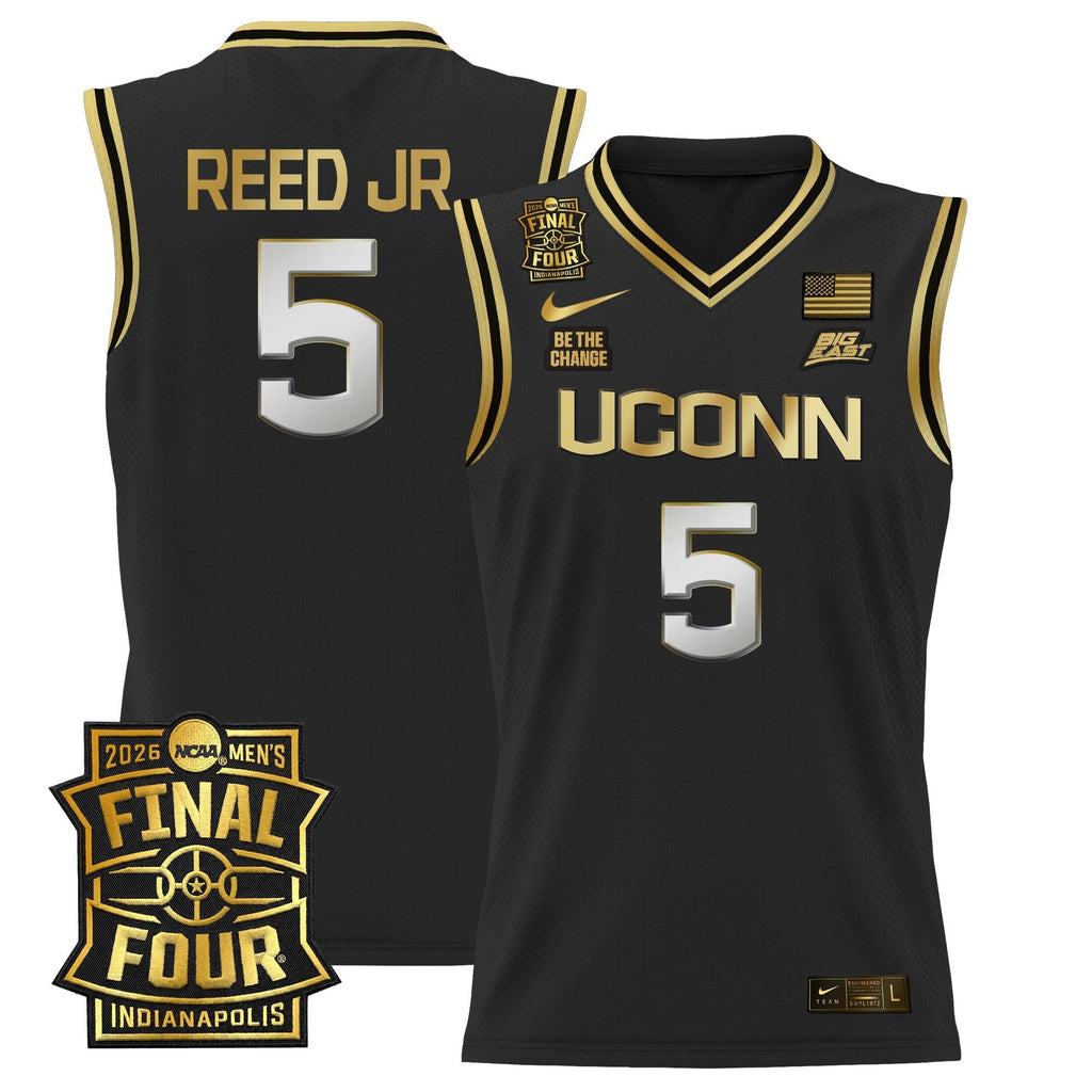 UCONN 2026 Final Four Patch Basketball Jersey - Stitched