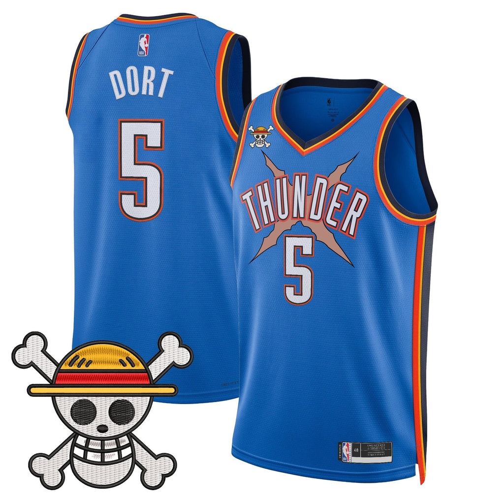 OKC x One Piece Swingman Jersey- Stitched