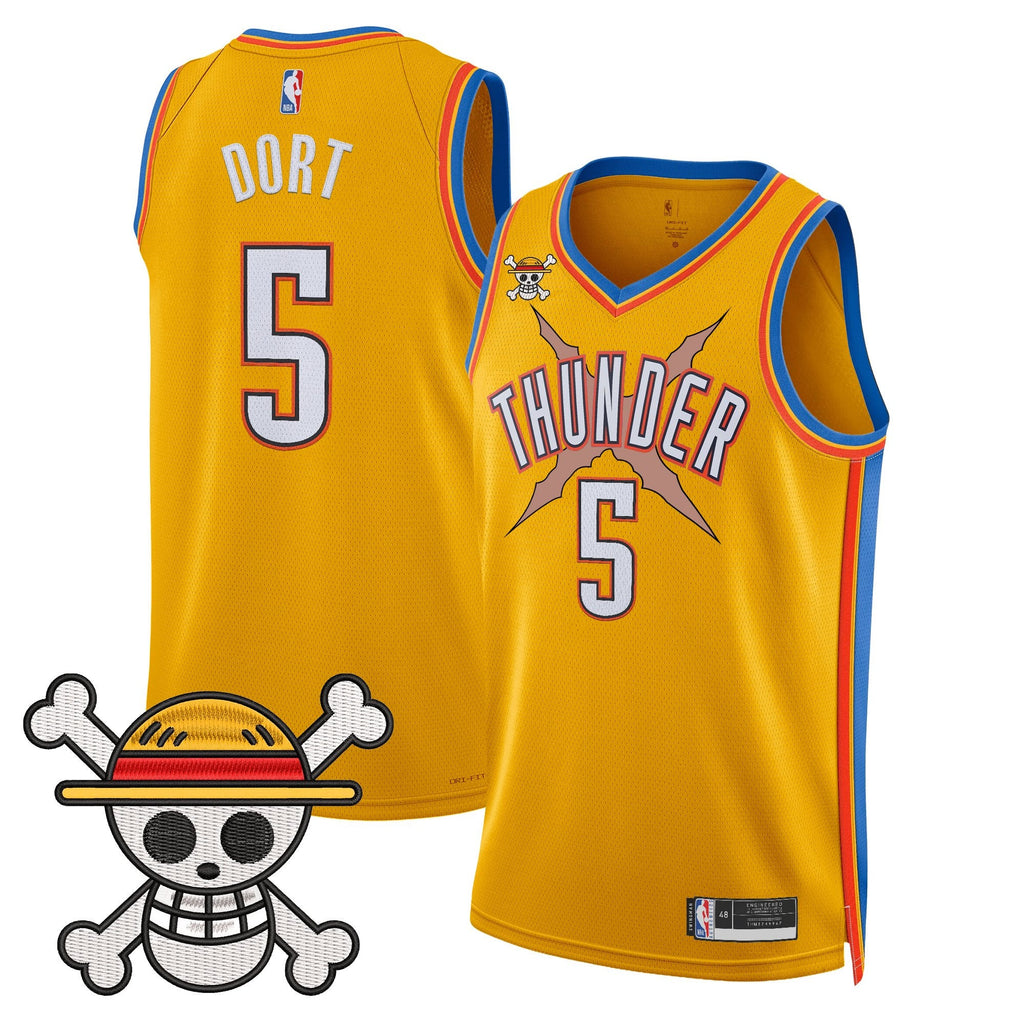 OKC x One Piece Swingman Jersey- Stitched
